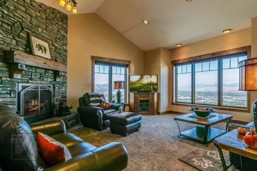 Stone Mountain Rustic Living Room